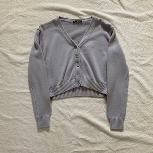 Brandy Melville Lilac Button Up Sweater